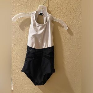 Five Dance Wear Black and White Leotard